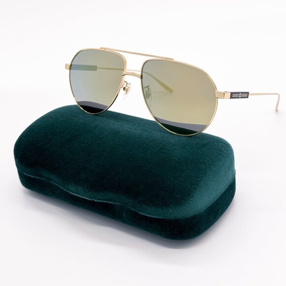 NEW GUCCI GG1311S 002 UNISEX METAL AVIATOR SUNGLASSES - Picture 1 of 13
